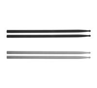 2 Pair Carbon Fiber 5a Drumsticks for Acoustic Drums, Fast Rebound | Ergonomic Grip, round Tear Drop Tips, Textured Matte Finish, for Practice-focused Adults and Concerts