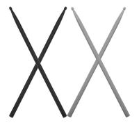 2 Pair Carbon Fiber Drumsticks Tear Drop Tip and Non Slip Grip