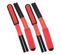 2 Pair Cycling Pedal Foot Straps Adjustable Nylon for Fixed Gear Riders Red | Breathable Mesh Construction, Anti-Slip Patterns, Enhanced Stability, Suitable for Shoes, Exercise Bikes and City Commuting