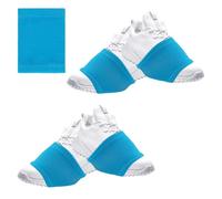 2 Pair Dance Socks Over Shoes, Dance Shoe Socks Anti-Slip on Smooth Floors, Dance Shoe Covers Over Sneaker for Dancers Women, Ballet Equipment for Turns & Spins, Dance Accessories, Blue, Medium