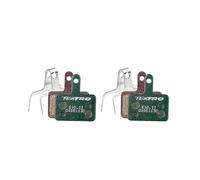 2 Pair E10.11 Brake Pads Bike Hydraulic Disc Brake Pad compatible with M335 395 Metal Bicycle Pads Cycling Par Green