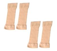2 Pair Elastic Upper Arm Support for Muscle Pain, Arm Compression Sleeves for Women, Nude Color Forearm Sleeve for Arms Protectors, for Women Men And Girls Do Yoga, Exerci, Sports (21cm X 8cm)