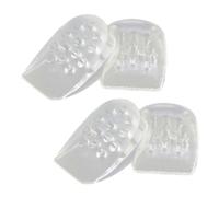 2 Pair Invisible Heel Lift Inserts TPE Cushion, Height Increase | Holes Design, Heel and Ankle Support, Stay-In-Place Fit, for Daily Walking and Long Standing