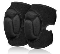 2 Pair Knee Pads Work,Protective Gardening Knee Pad 20MM Thick EVA Anti Slip Kneepads for Men Women Construction House Cleaning Flooring Garden Fitness Skating,Black/Size L