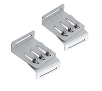 2 Pair L Shape Aluminum Alloy Solar Mounting Brackets With Adjustable Tilt Angle For RV Photovoltaic System To Boost Solar Energy Collection Performance