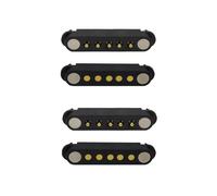 2 Pair Magnetic Pogo Pin Connector, 2/3/4/5/7/8P 2A Pogopin Magnetic Connector Male Female 2.54/2.5 MM DC Power Socket DC Power Charge Probe Connector (5P)