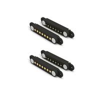2 Pair Magnetic Pogo Pin Connector with Location Hole, 2/3/4/5/7/8P 2A Pogopin Magnetic Connector Male Female 2.54 MM DC Power Socket DC Power Charge Probe Connector (7P)