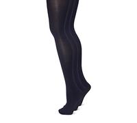 2 pair pack 70 Denier Opaque School Tights art no 7134 (8/10, NAVY)