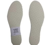 2 Pair Pack Ladies Mens White Perforated Odour Kill Thin Shoe Insoles Size UK 10