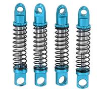 2 Pair RC Shock Absorber, 42mm/1.7in Metal Front Rear Shock Absorber Damper 35mm/1.4in Hole Distance for WPL D12 1/10 RC Car Upgrades Parts (Blue)