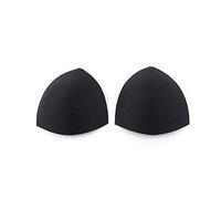 2 Pair Removable Bra Inserts Sport Swimwear Bra Pad Cotton Triangle Replacement Cups Bra Pads Insert -One Size Fits All Sturdy and Practical