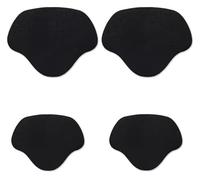 2 Pair Self-Adhesive Inside Shoe Patches for Holes, Shoe Hole Repair Patch Kit for Sneaker ,Small and Large(Black)