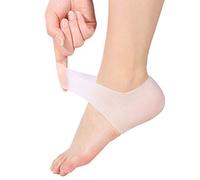 2 Pair Silicone Gel Heel Socks - Heel Sleeves for Cracked Foot Skin Care by PEDIMEND™, Reduce Pressure on Heel and Relief Heel Pain, for Plantar Fasciitis, Heel Spurs, Unisex, Foot Care