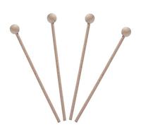 2 Pair Wood Mallets Percussion Sticks for Chime, Xylophone, Wood Block, Glockenspiel and Bells