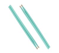 2 Pairs 5A Colorful Maple Wood Drumsticks Wood Tip Drum Sticks For Beginner Drummer Drumstick for Beginners (Color : Green)