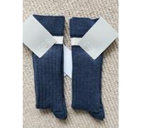 2 Pairs 6.5-8 40/42 Genuine COS Sweden Navy 60% WOOL Quality SOCKS Mens