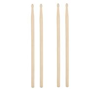 2 Pairs 7A Maple Wood Portable Drum Sticks For Jazz Drum Exercise Wood Tip Drumsticks Drumstick for Beginners