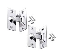 2 Pairs 90 Degree Right Angle Door Lock Buckles Stainless Steel Door Lock Bolts Safety Sliding Door Latchs for Door Window Closet Home