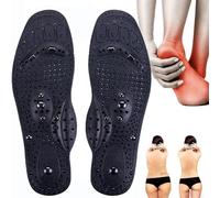 2 Pairs Acupressure Insoles, Magnetic Insoles, Massage Insoles, Magnetic Acupressure Foot Therapy Insole, Acupressure Reflexology Slimming Insoles,L,2 Pairs