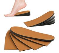 2 Pairs Adjustable Heel Lifts - Orthopedic Shoe Inserts, 4 Shock Absorbing Layers Heel Lifts for Achilles Tendonitis Heel Pain Relief, Shoe Inserts for Height Increase Insole, Medium 6.5-9 Men Women