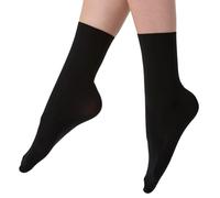 2 Pairs Adult and Children's Silky Essentials Ballet Dance Socks (12.5-3.5 Shoe Size, Black)