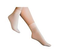 2 Pairs Adult and Children's Silky Essentials Ballet Dance Socks (9-12 Shoe Size, Black)