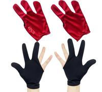 2 Pairs Adult Thumb Sucking Guard Gloves Finger Gloves for Stop Nail Biting Prevention Skin Picking Thumb Sucking and Hair Pulling (Red&Black)