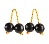 2 Pairs African Rhythmic Ball, Kashaka Shaker Instrument Rhythmic Shaker Rattle Ball for Kids Adults Parties Performances