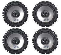 (2) Pairs Alpine SXE-1725S 6.5" 80 Watt RMS 4 Ohm 2-Way Coaxial Car Audio Speakers