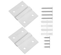 2 Pairs Aluminum Z Interlocking French Cleat Picture Hanger