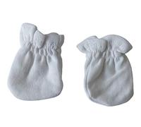 2 Pairs Baby Scratch Mittens White 0/3 Months