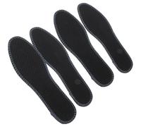 2 Pairs Bamboo Charcoal Insoles Foot Care 41 Size Black | Fresh Aroma, Odour Reduction and Sweat Absorption, Breathable Wear, Tight Thread and Firm Edge Finish