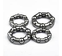 2 Pairs Bicycle Wheel Hub Bearings Set, Front 3/16Inch Rear 1/4Inch Steel Ball Cages, Bicycle Full Set Wheel Hub Bearings Front And Rear