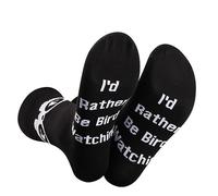 2 Pairs Bird Watching Socks I'd Rather Be Bird Watching Bird Animal Lover Gift For Ornithologist Bird Watcher (bird watching socks)