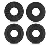 2 Pairs Black Leather Earpads Wrinkled Leather Headphone Covers,Comfortable Noise Isolating Foam Round Ear Pads,Headphone Spare Replacement Parts,Compatible with Sony WH-CH500,ZX100,ZX330,CH510