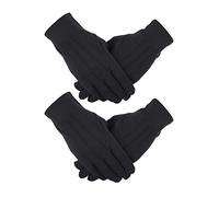2 Pairs Black Men Gloves Nylon Cotton Formal Costume Gloves for Halloween Cosplay Marching Band Police Parade Guard Uniform