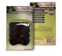 2 Pairs Black Suede Heel Grips - Genuine Cow Leather Shoe Inserts, Self-Adhesive, One Size Fits All, 4 Pieces, Comfort & Protection for Men and Women