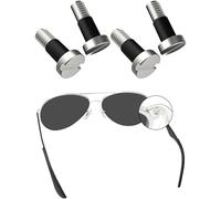 2 Pairs BlazerBuck Replacement Screws for RayBan RB3549/RB3569 Sunglasses Partial Thread