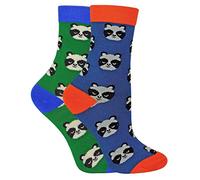 2 Pairs Boys Bamboo Socks | Mr Heron | Kids Animal Patterned Socks | Novelty Design (2-3 Years, Panda)