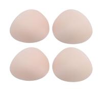 2 Pairs Bra Cup Inserts Padded Triangular Shape Seamless Thick Bra Pads for Swimsuits Bikinis 6CM