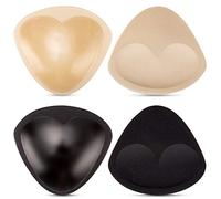 2 Pairs Bra Pads, Adhesive Push Up Bra Inserts Pads Breast Enhancer for Bikini Sports