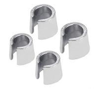 2 Pairs Car Battery Terminal Adapter Converters, Metal Positive Post Shim to Negative Post Sleeves, Fits Worn Battery Posts for Tight Connection, 19mm OD, 14mm ID, 16mm Height