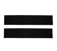 2 Pairs Car License Plate Fixing Strap Hook and Loop, Black | Reusable Polyester Fabric Strips, Vibration Resistance and Strong Adhesion, for Cars, Caravans, Body Panels