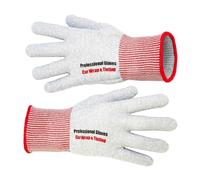 2 Pairs Carbon Fiber Anti Static Gloves - Breathable Work Protective Gloves for Car Wrap, Window Tint, and Electronic Devices Repairs