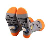 2 Pairs Cartoon Movie Gifts Horror Movie Lovers Gifts Ghost Mama Socks The Braver you are the more you'll see Socks (UK, Alpha, One Size, Regular, Regular, you'll see s 2u)
