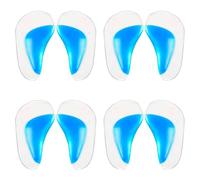 2 Pairs Clear Gel Arch Support Insoles, Orthotic Insoles Silicone Orthopedic Flat Feet Orthotic Arch Support Insoles High Heel Inserts Cushion Pads for Women Men Kids