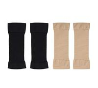 2 Pairs Compression Arm Warmers L Size, Arm Supports & Sports (Elbow, Sleeves, Compression), Black and skin colour, 20 x 6 x 0,5 cm