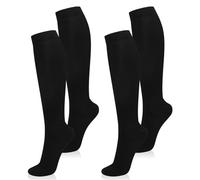 2 Pairs Compression Socks for Women and Men, 15-20 mmhg Support Socks Stockings for Swelling, Running, Flight, Nurse, Flight