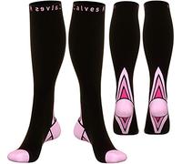 (2 Pairs)Compression Socks / Stockings for Men & Women,Speed Up Recovery BEST Graduated Athletic Fit for Travel, Running, Nurses,Shin Splints, Flight & Maternity Pregnancy. Boost Stamina, Circulation