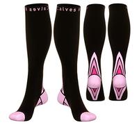 (2 Pairs) Compression Socks/Stockings for Men & Women,Speed Up Recovery Best Graduated Athletic Fit for Travel, Running, Nurses,Shin Splints, Flight & Maternity Pregnancy. Boost Stamina, Circulation